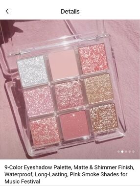 Pink Glaze Eyeshadow Pallets